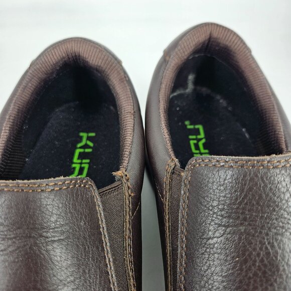 Kuru Slip-On Loafer Shoes 10.5 M Brown Leather Comfort Walk Cushion Arch Support main image 9
